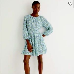 Palermo smocked-waist mini dress in Liberty® Thorpe Hill fabric Medium J.Crew